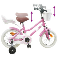 Produktbild för Barncykel 12 Tum för 2-4 åringar Ljusrosa