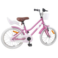 Produktbild för Barncykel 18 Tum för 5-7 år gamla Ljusrosa