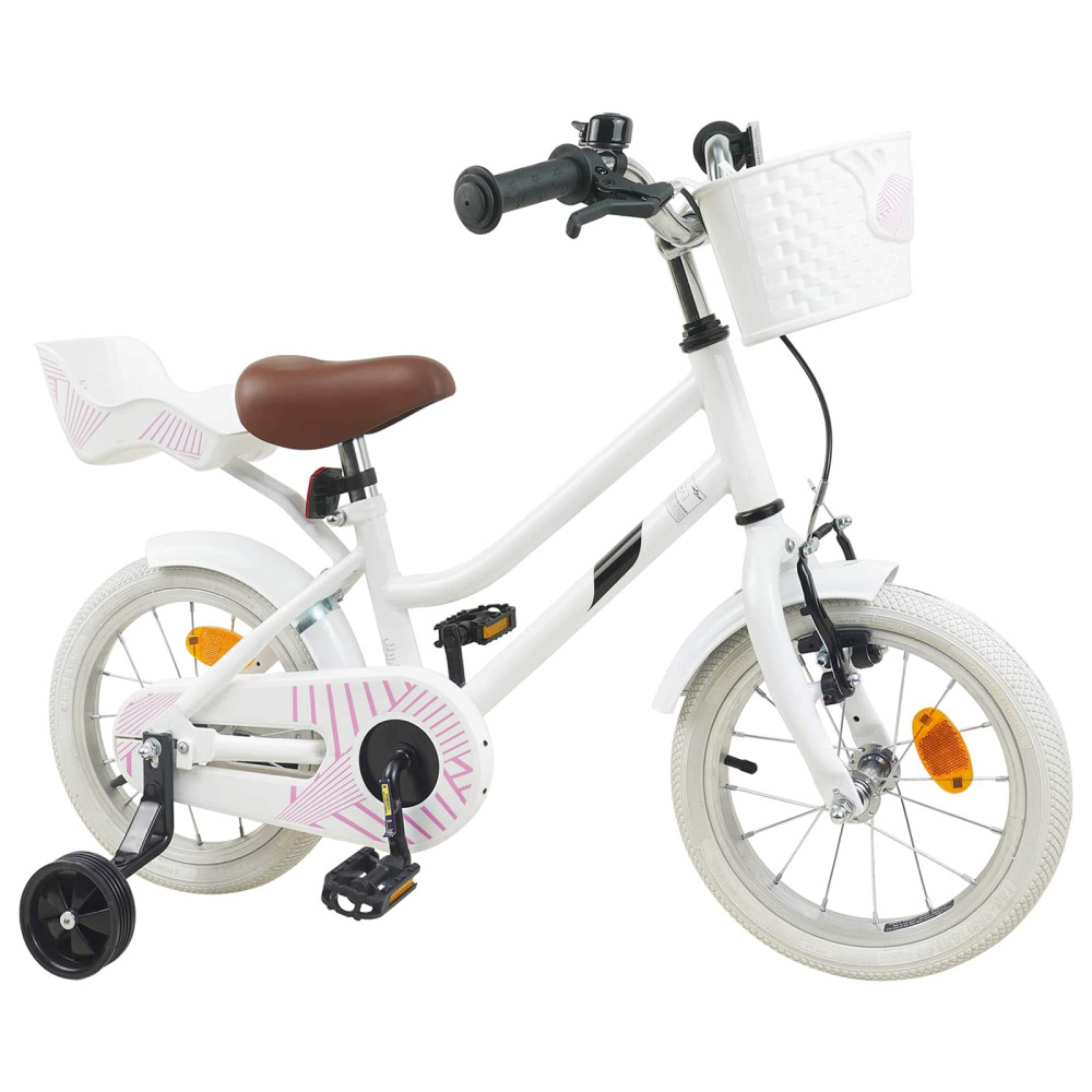 Produktbild för Barncykel 14 Tum från 3-5 år gammal Vit