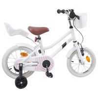 Produktbild för Barncykel 14 Tum från 3-5 år gammal Vit