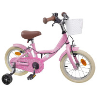 Produktbild för Barncykel 16 Tum för 4-6 år gamla Ljusrosa