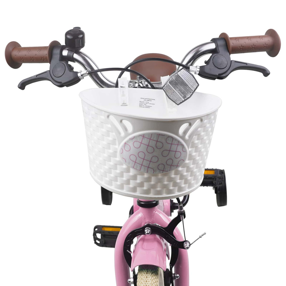Produktbild för Barncykel 16 Tum för 4-6 år gamla Ljusrosa