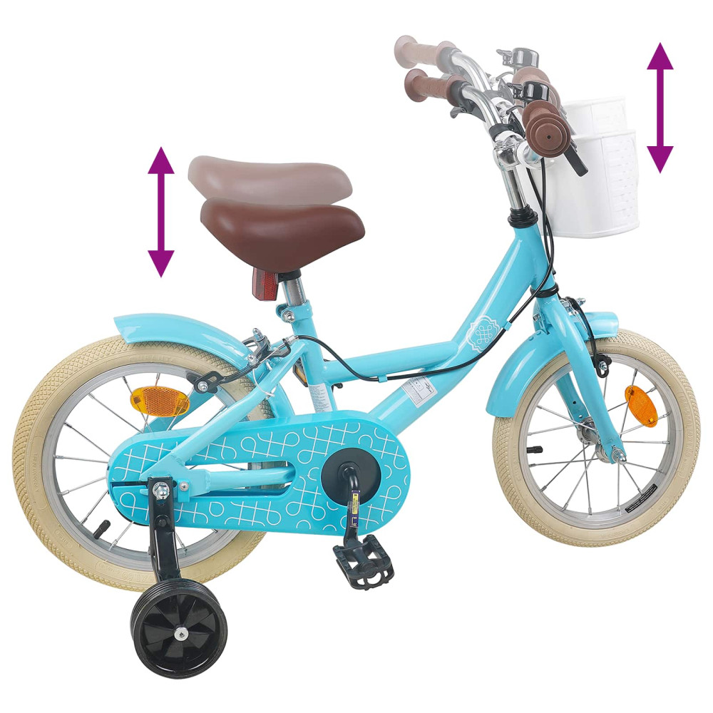 Produktbild för Barncykel 16 Tum för 4-6 år gamla Ljusblå