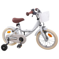 Produktbild för Barncykel 14 Tum från 3-5 år gammal Ljusgrå