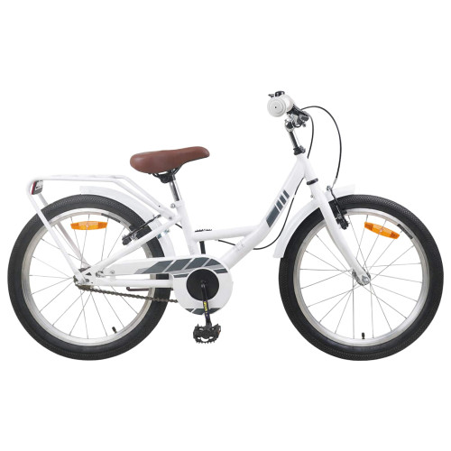 vidaXL Barncykel 20 Tum för 6-11 år gamla Vit