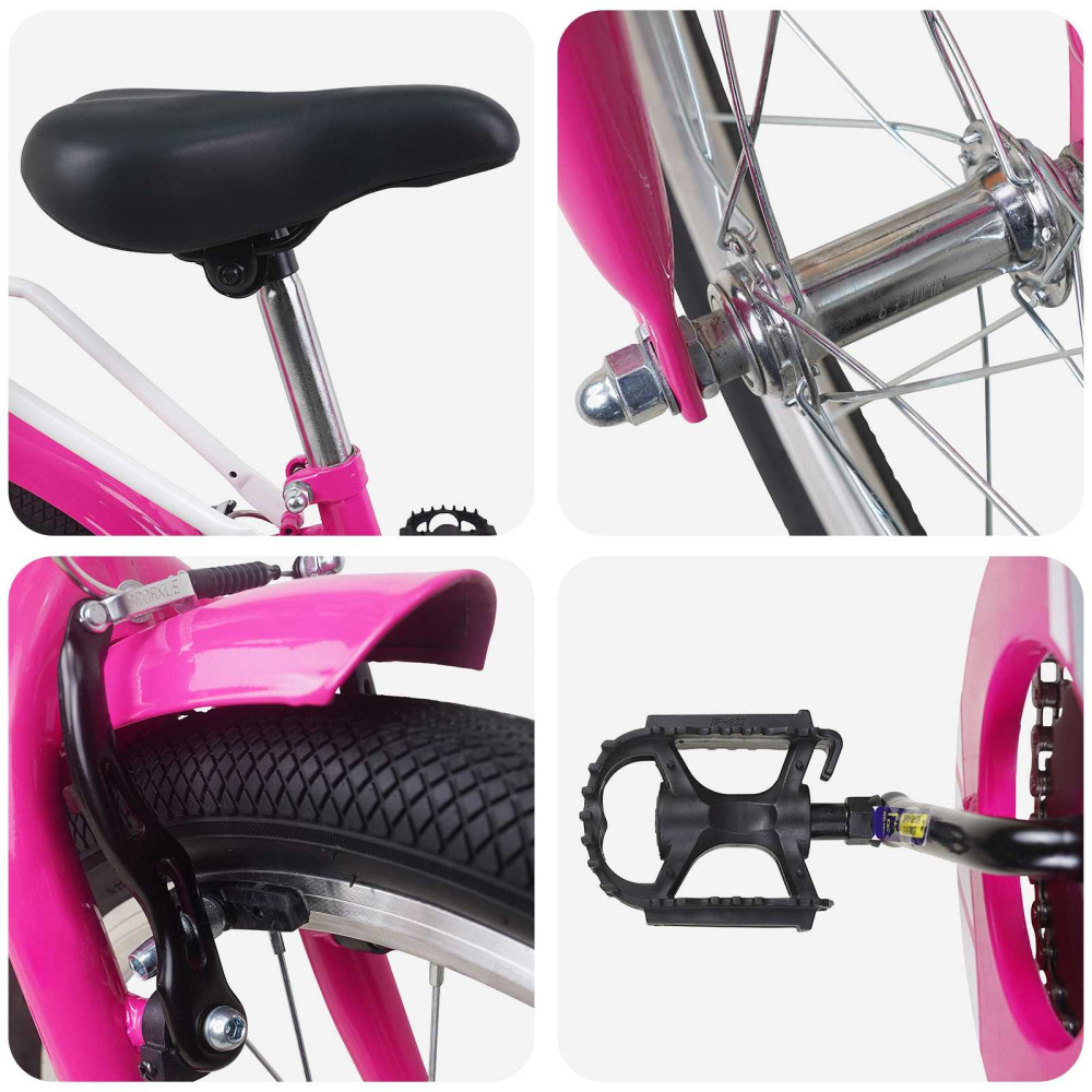 Produktbild för Barncykel 20 Tum för 6-11 år gamla Rosa