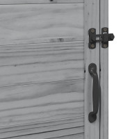 Produktbild för Trädgårdshus med tak Grå 59 x 56 x 113,5 cm Massivt Furu