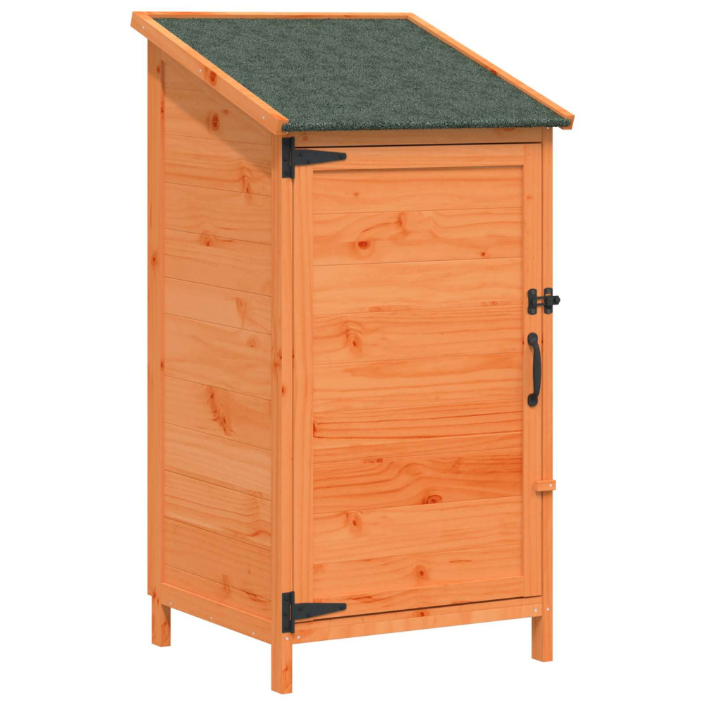 Produktbild för Trädgårdshus med tak Brun 59 x 56 x 113,5 cm Massivt Furu