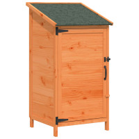 Produktbild för Trädgårdshus med tak Brun 59 x 56 x 113,5 cm Massivt Furu