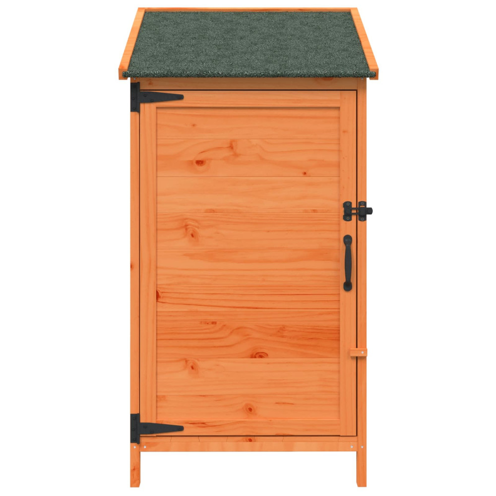 Produktbild för Trädgårdshus med tak Brun 59 x 56 x 113,5 cm Massivt Furu