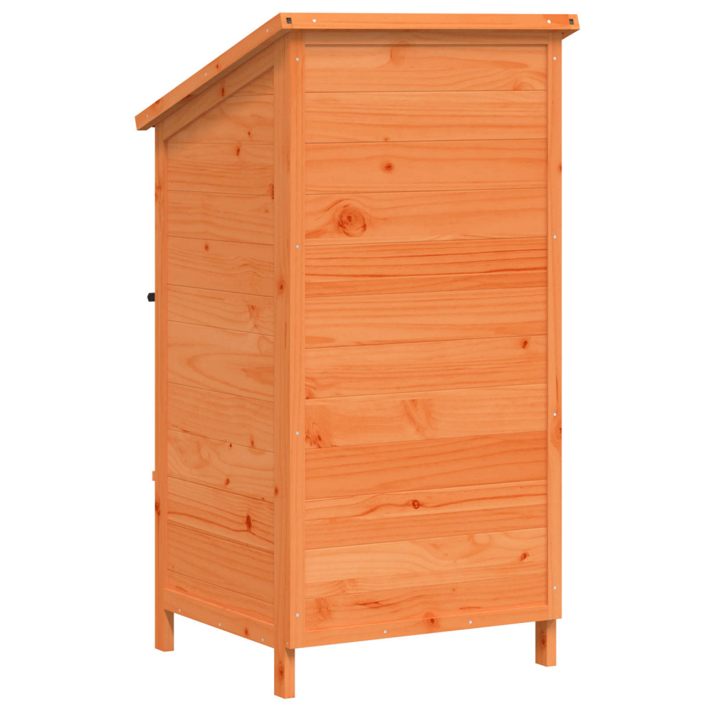 Produktbild för Trädgårdshus med tak Brun 59 x 56 x 113,5 cm Massivt Furu