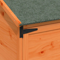 Produktbild för Trädgårdshus med tak Brun 59 x 56 x 113,5 cm Massivt Furu