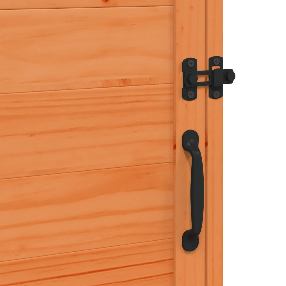 Produktbild för Trädgårdshus med tak Brun 59 x 56 x 113,5 cm Massivt Furu