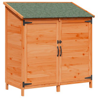 Produktbild för Trädgårdshus med tak Brun 106,5 x 56 x 113,5 cm Massivt Furu