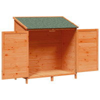 Produktbild för Trädgårdshus med tak Brun 106,5 x 56 x 113,5 cm Massivt Furu