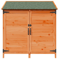 Produktbild för Trädgårdshus med tak Brun 106,5 x 56 x 113,5 cm Massivt Furu