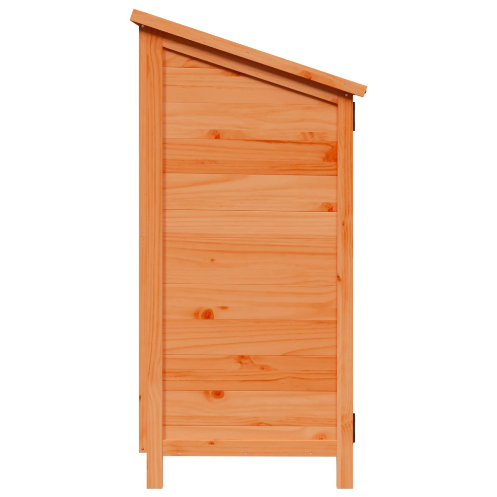 Produktbild för Trädgårdshus med tak Brun 106,5 x 56 x 113,5 cm Massivt Furu