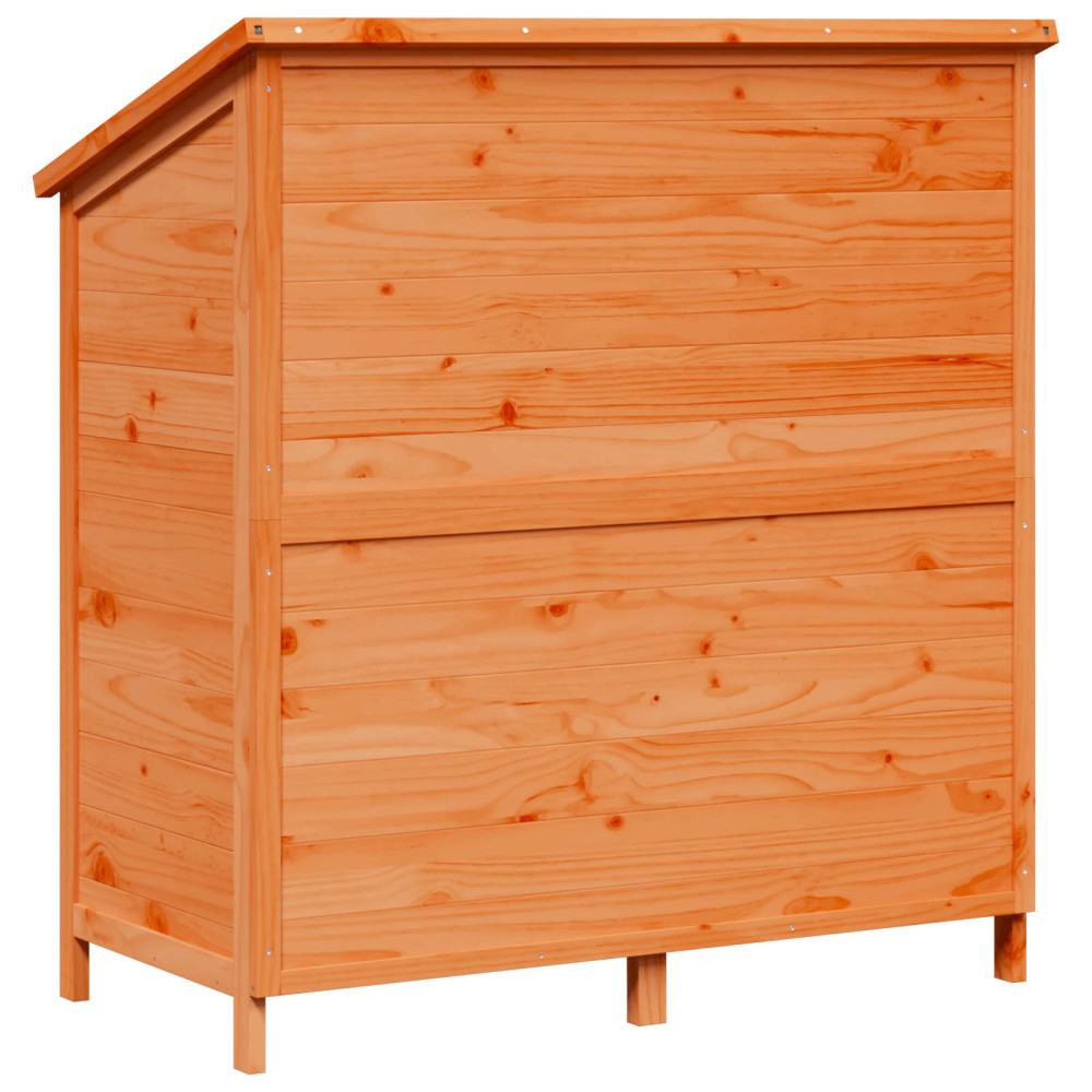 Produktbild för Trädgårdshus med tak Brun 106,5 x 56 x 113,5 cm Massivt Furu