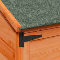 Produktbild för Trädgårdshus med tak Brun 106,5 x 56 x 113,5 cm Massivt Furu