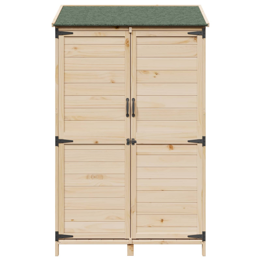 Produktbild för Trädgårdshus med tak Naturlig 106,5 x 56 x 176 cm Massivt Furu