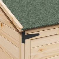 Produktbild för Trädgårdshus med tak Naturlig 106,5 x 56 x 176 cm Massivt Furu