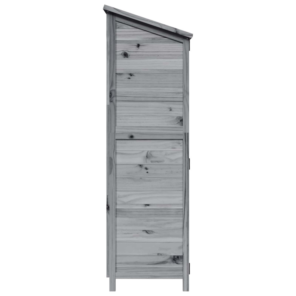 Produktbild för Trädgårdshus Grå 106,5 x 56 x 176 cm Konstruerat trä
