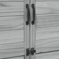 Produktbild för Trädgårdshus Grå 106,5 x 56 x 176 cm Konstruerat trä