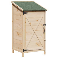 Produktbild för Trädgårdshus med tak Naturlig 59,5 x 56 x 113,5 cm Massivt Furu