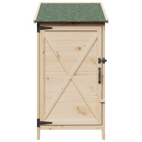 Produktbild för Trädgårdshus med tak Naturlig 59,5 x 56 x 113,5 cm Massivt Furu