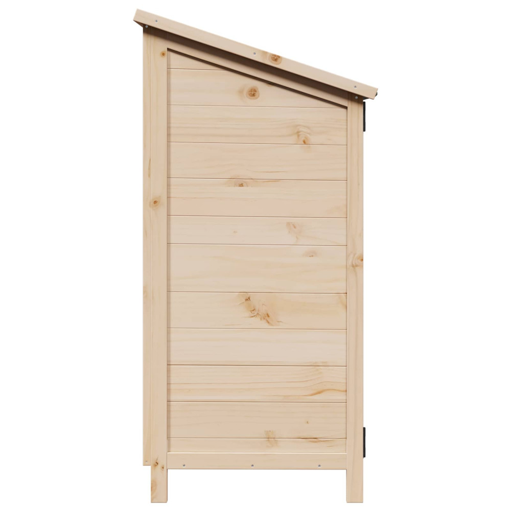 Produktbild för Trädgårdshus med tak Naturlig 59,5 x 56 x 113,5 cm Massivt Furu