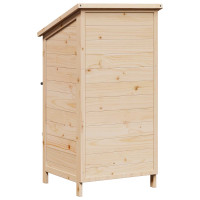 Produktbild för Trädgårdshus med tak Naturlig 59,5 x 56 x 113,5 cm Massivt Furu