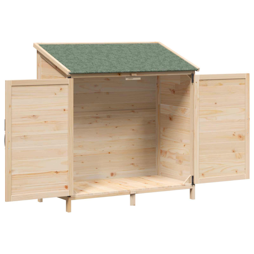 Produktbild för Trädgårdshus med tak Naturlig 106 x 56 x 113,5 cm Massivt Furu