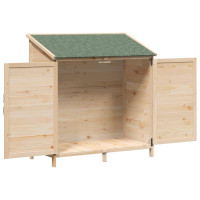 Produktbild för Trädgårdshus med tak Naturlig 106 x 56 x 113,5 cm Massivt Furu