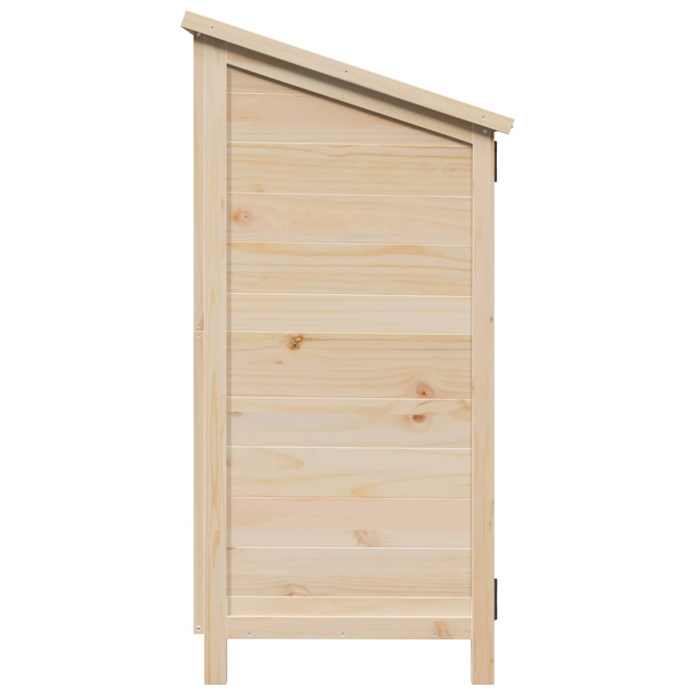 Produktbild för Trädgårdshus med tak Naturlig 106 x 56 x 113,5 cm Massivt Furu