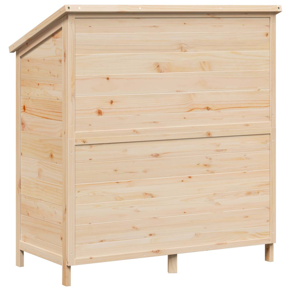 Produktbild för Trädgårdshus med tak Naturlig 106 x 56 x 113,5 cm Massivt Furu