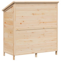 Produktbild för Trädgårdshus med tak Naturlig 106 x 56 x 113,5 cm Massivt Furu