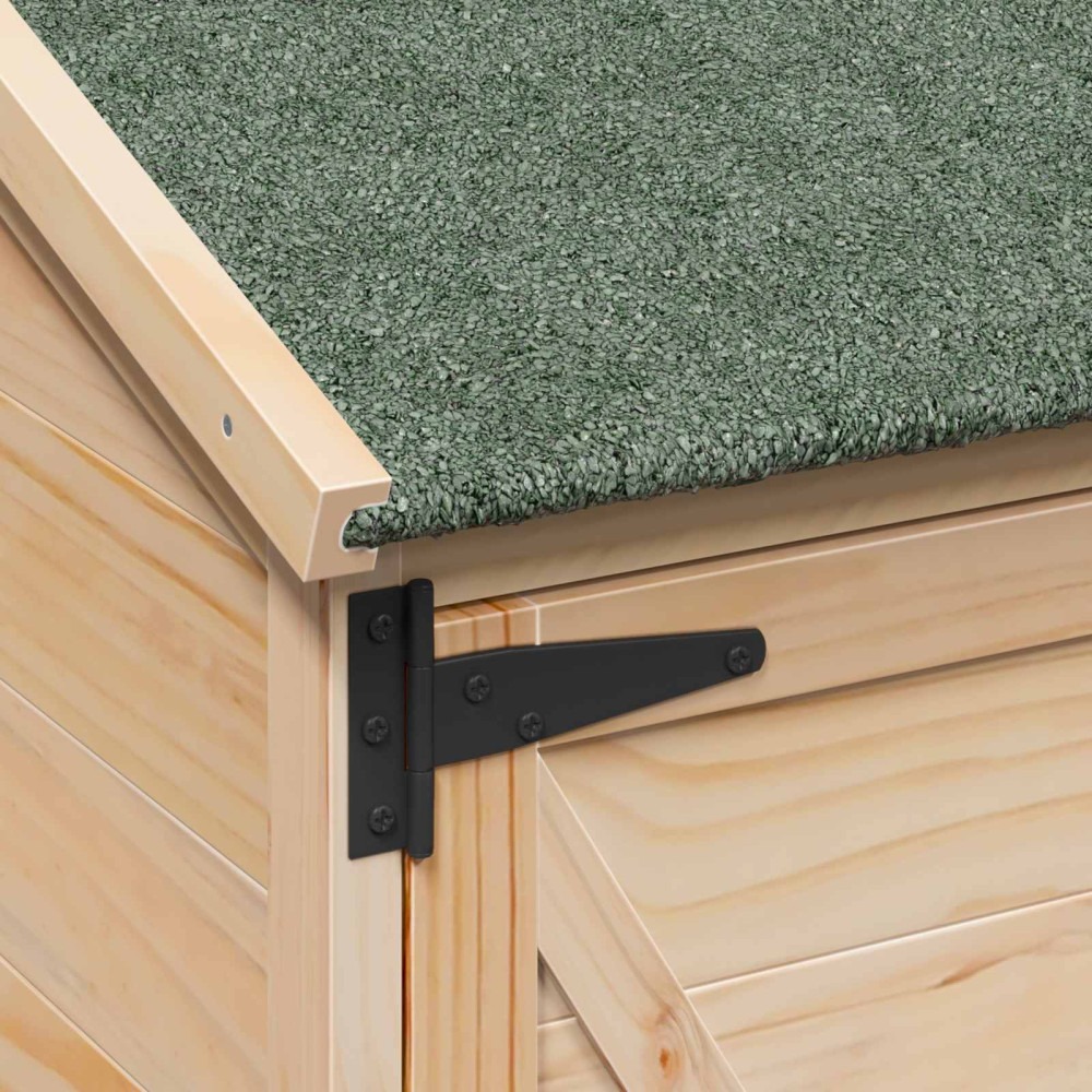 Produktbild för Trädgårdshus med tak Naturlig 106 x 56 x 113,5 cm Massivt Furu