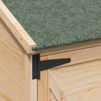 Produktbild för Trädgårdshus med tak Naturlig 106 x 56 x 113,5 cm Massivt Furu