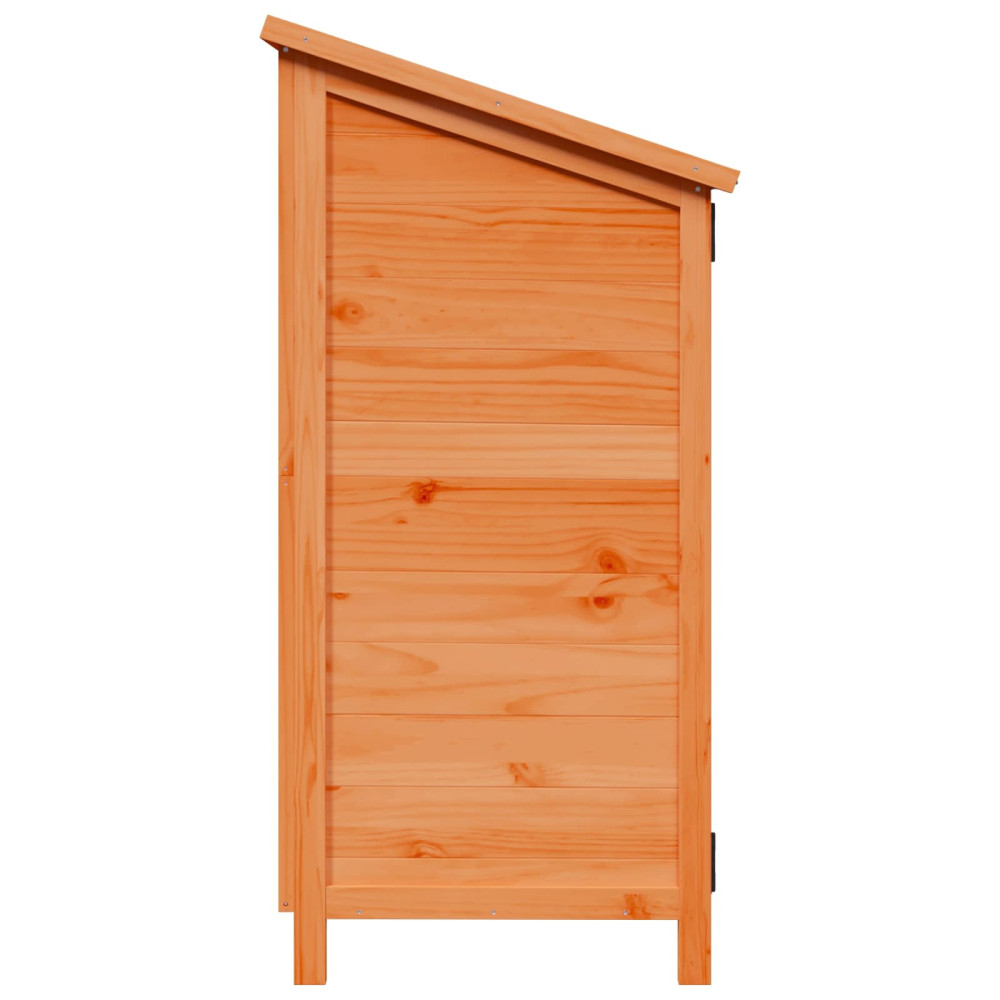 Produktbild för Trädgårdshus med tak Brun 106 x 56 x 113,5 cm Massivt Furu