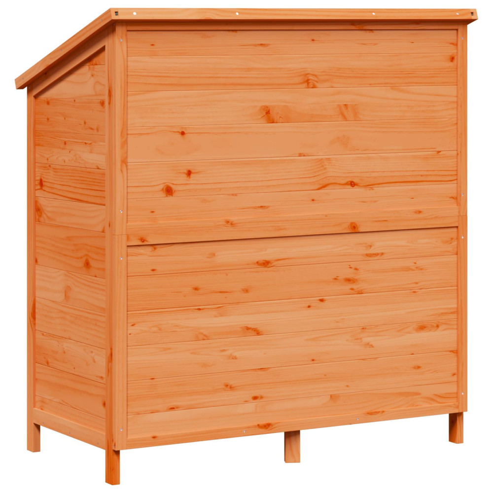 Produktbild för Trädgårdshus med tak Brun 106 x 56 x 113,5 cm Massivt Furu