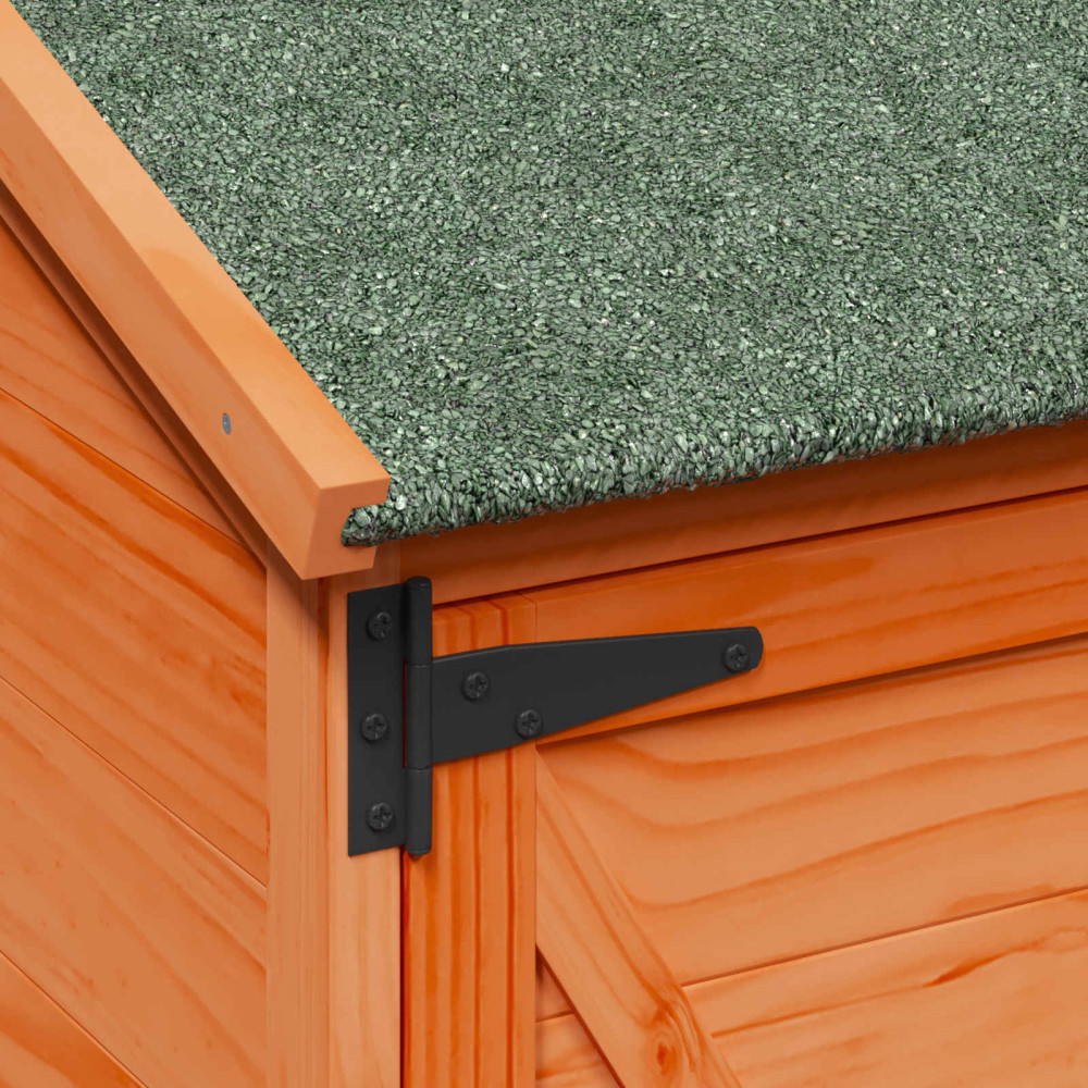 Produktbild för Trädgårdshus med tak Brun 106 x 56 x 113,5 cm Massivt Furu