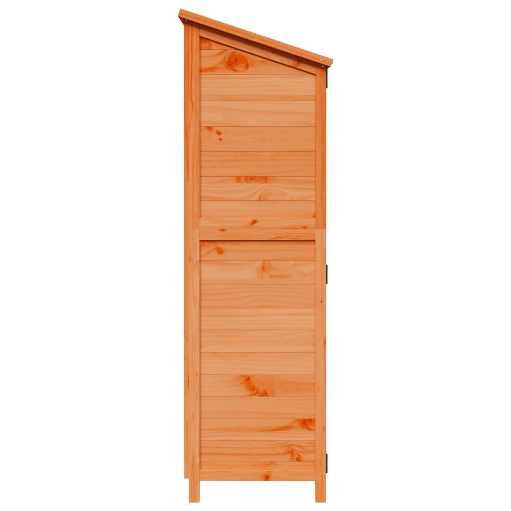 Produktbild för Trädgårdshus med tak Brun 106 x 56 x 176,5 cm Massivt Furu