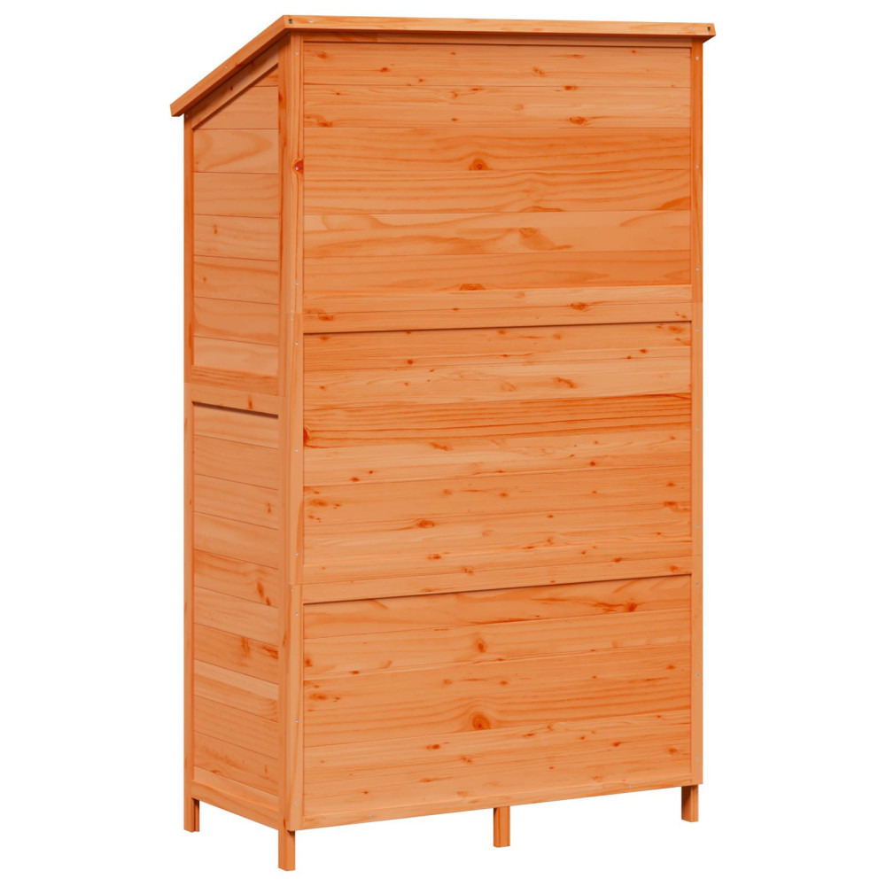 Produktbild för Trädgårdshus med tak Brun 106 x 56 x 176,5 cm Massivt Furu