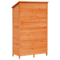 Produktbild för Trädgårdshus med tak Brun 106 x 56 x 176,5 cm Massivt Furu