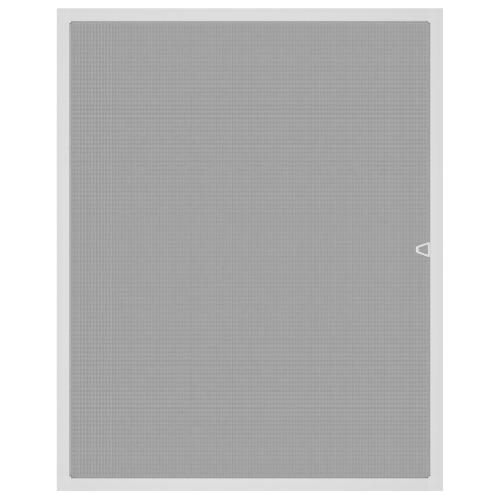 Produktbild för Myggnät för fönster Vit 110 x 130 cm Aluminium och Glasfiber