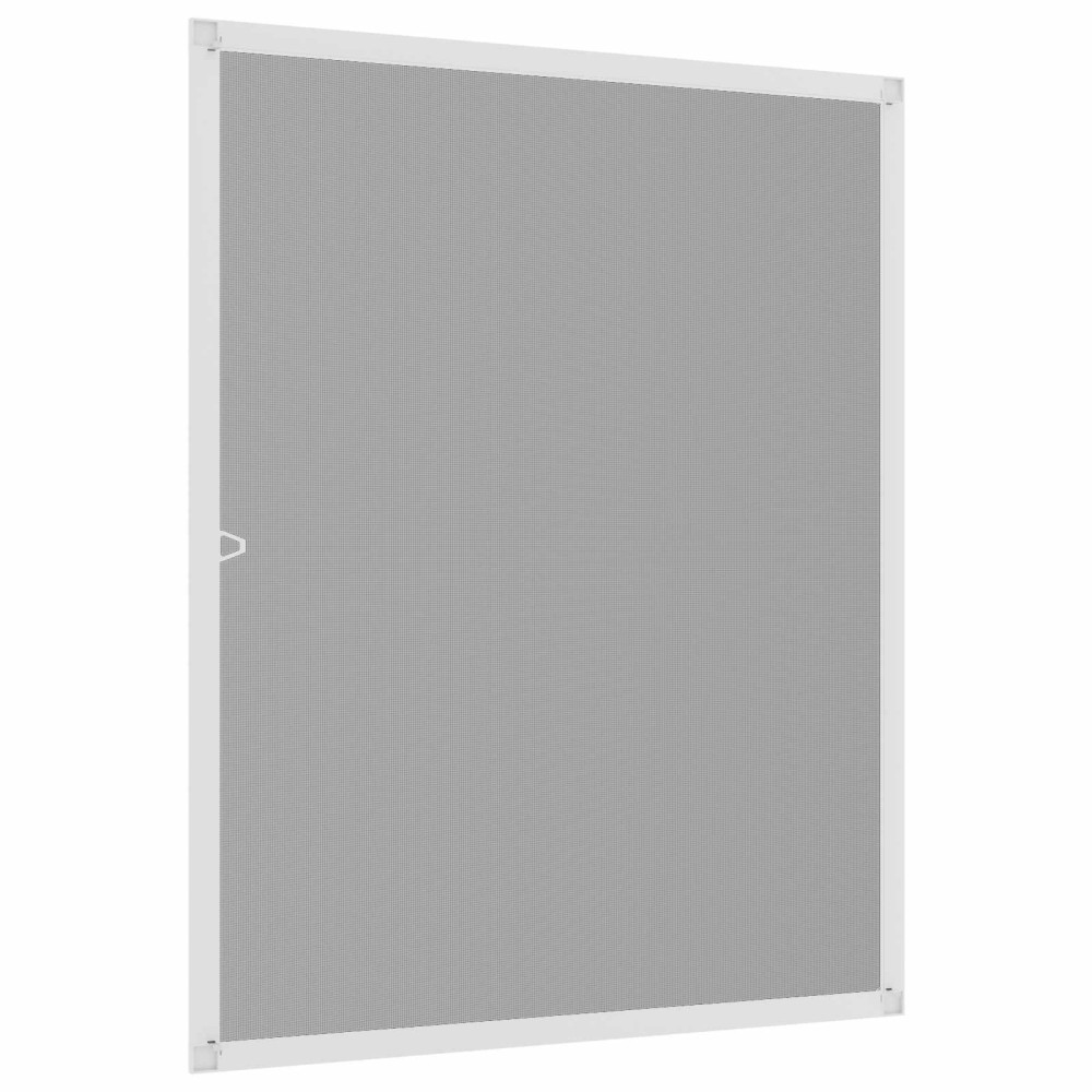 Produktbild för Myggnät för fönster Vit 110 x 130 cm Aluminium och Glasfiber