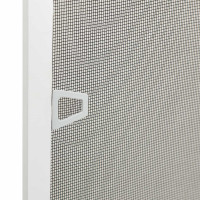 Produktbild för Myggnät för fönster Vit 110 x 130 cm Aluminium och Glasfiber
