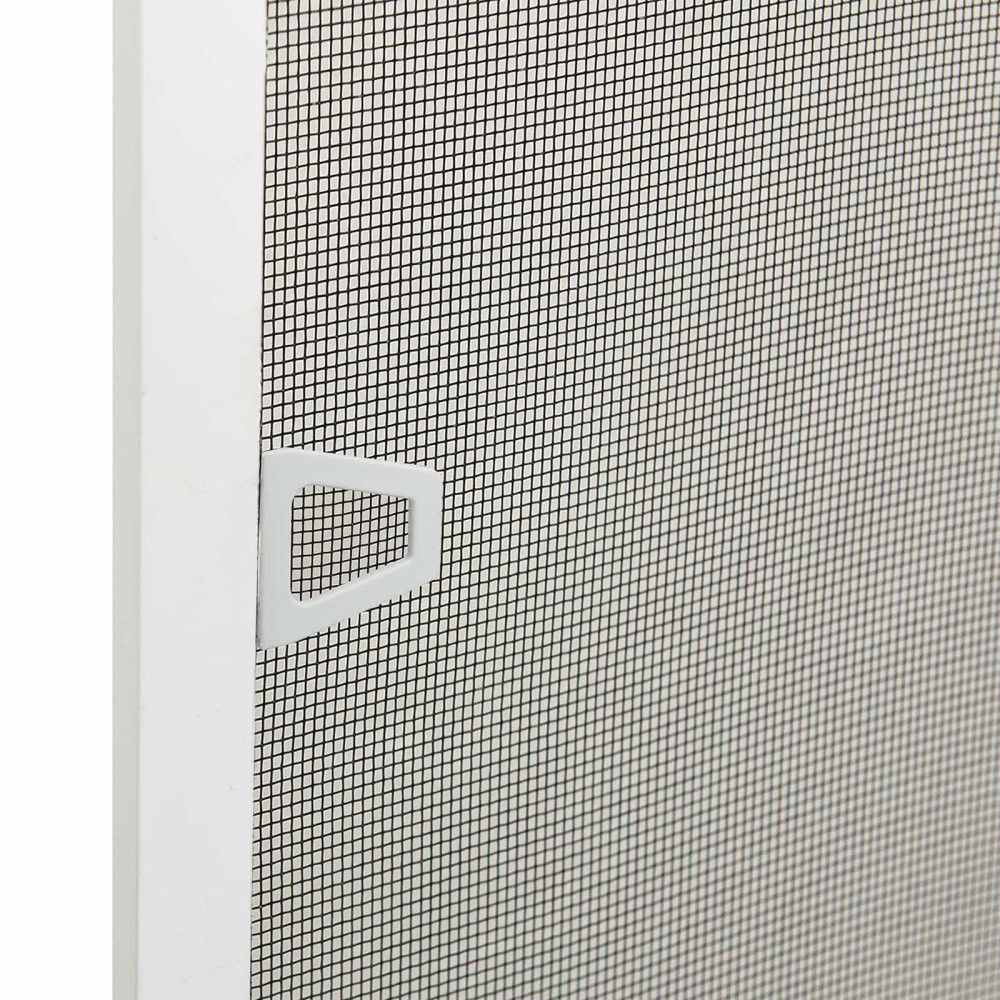 Produktbild för Myggnät för fönster Vit 120 x 140 cm Aluminium och Glasfiber