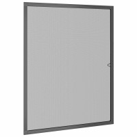 Produktbild för Myggnät för fönster Anthracit 120 x 140 cm