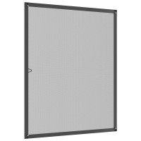 Produktbild för Myggnät för fönster Anthracit 130 x 150 cm